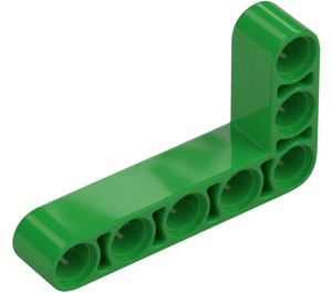 LEGO Leuchtendes Grün Balken 3 x 5 Gebogen 90 Grad, 3 und 5 Löcher (32526 / 43886)