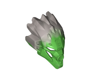 LEGO Bright Green Bionicle Mask with Flat Silver Back (24155)