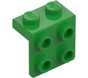 LEGO Lyse-grøn Beslag 1 x 2 med 2 x 2 (21712 / 44728)