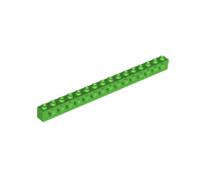 LEGO Fel groen Steen 1 x 16 met Gaten (3703)