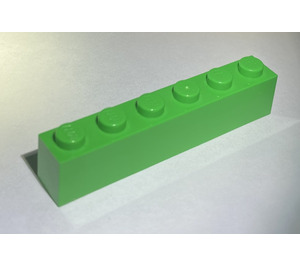 LEGO Leuchtend grün Backstein 1 x 6 (3009)
