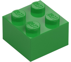 LEGO Bright Green Brick 2 x 2 (3003 / 6223)