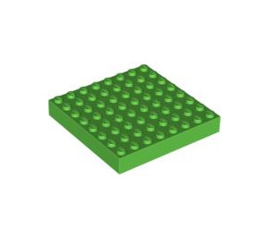 LEGO Fel groen Steen 8 x 8 (4201 / 43802)