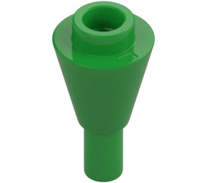 LEGO Bright Green Cone 1 x 1 Inverted with Bar (11610)