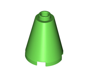 LEGO Bright Green Cone 2 x 2 x 2 (Open Stud) (3942 / 14918)