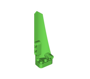 LEGO Bright Green Curved Panel 5 Left (64681)