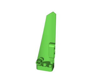 LEGO Bright Green Curved Panel 6 Right (64393)