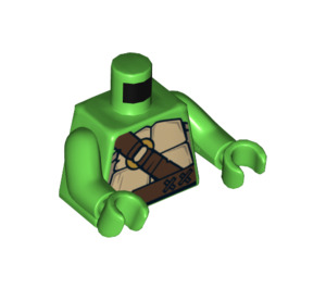 LEGO Fel groen Donatello Torso (973 / 76382)