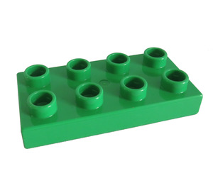 LEGO Vert clair Duplo assiette 2 x 4 (4538 / 40666)