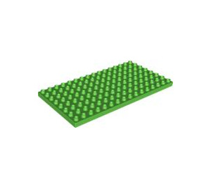 LEGO Leuchtend grün Duplo Platte 8 x 16 (6490 / 61310)