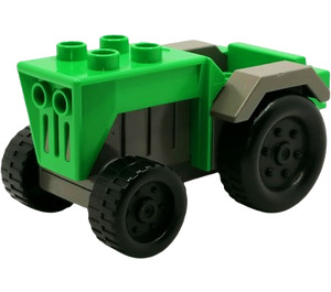 LEGO Vert clair Duplo Tractor avec grise Mudguards (73572)