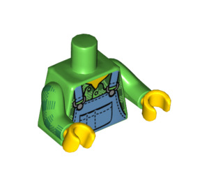 LEGO Lyse-grøn Landmand Minifig Torso (973 / 88585)