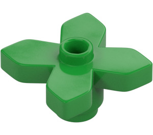 LEGO Verde brillante Fiore 2 x 2 con Angular Foglie (4727)