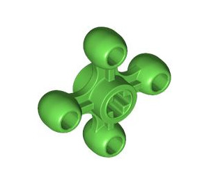 LEGO Leuchtend grün Ausrüstung mit 4 Knobs (32072 / 49135)