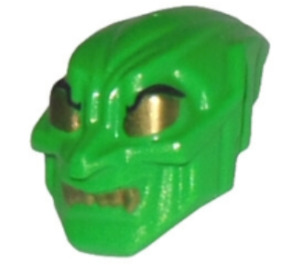 LEGO Leuchtendes Grün Grün Goblin Maske mit Golden Zähne und Augen (42459 / 47368)