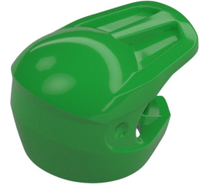 LEGO Verde brillante Casco con Open Visera y Brim (35458)