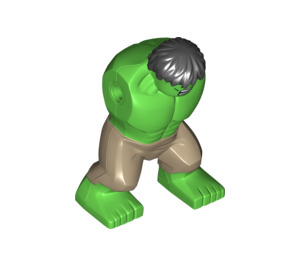 LEGO Lysegrønn Hulk Kropp med Mørk beige Pants (11791)