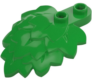 LEGO Bright Green Leaf 1.3 x 4 x 5 Layered (5058)