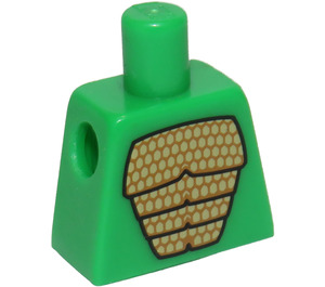 LEGO Verde brillante Lizard Hombre Torso sin brazos (973)