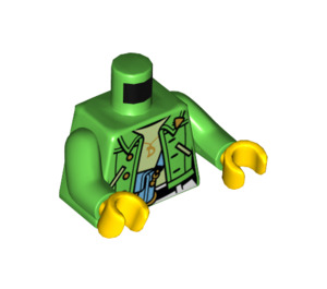 LEGO Leuchtend grün Mei Minifig Torso (973 / 76382)