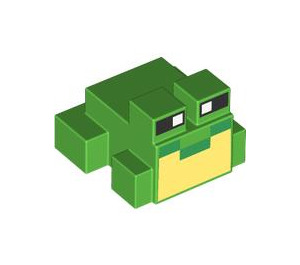 LEGO Leuchtend grün Minecraft Frosch mit Gelb (106308)