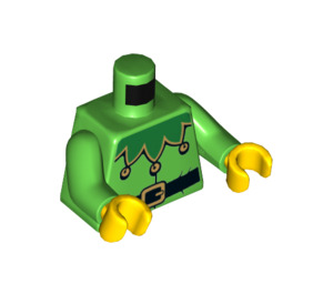 LEGO Fel groen Minifiguur Torso (973 / 76382)