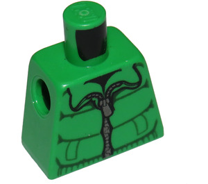 LEGO Fel groen Minifiguur Torso zonder armen met Decoratie (973)