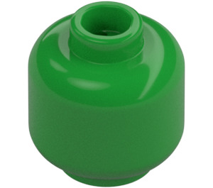 LEGO Bright Green Minifigure Head (Recessed Solid Stud) (3274 / 3626)