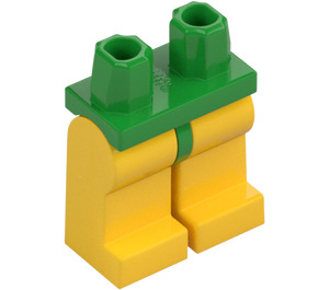 LEGO Leuchtendes Grün Minifigur Hüften mit Gelb Beine (73200 / 88584)