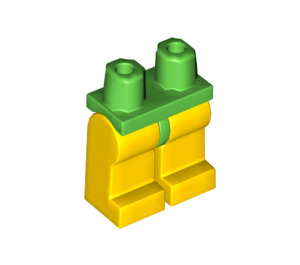 LEGO Bright Green Minifigure Hips with Yellow Legs (73200 / 88584)