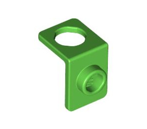 LEGO Bright Green Neck Bracket with Stud with Thinner Back Wall (42446)