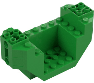 LEGO Bright Green Plane Bottom 4 x 12 x 4 with Hole (44665)