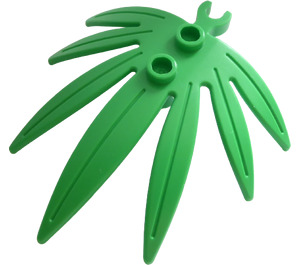 LEGO Fel groen Plant Bladeren 6 x 5 Swordleaf met Klem (Open 'O'-clip) (10884 / 42949)