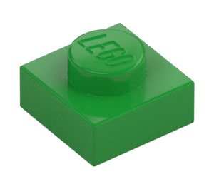 LEGO Bright Green Plate 1 x 1 (3024 / 30008)