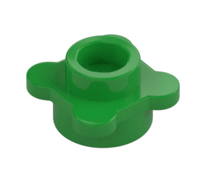 LEGO Fel groen Plaat 1 x 1 Rond met Bloem Bloemblaadjes (28573 / 33291)