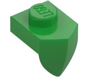 LEGO Bright Green Plate 1 x 1 with Downwards Tooth (15070)