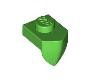 LEGO Bright Green Plate 1 x 1 with Downwards Tooth (15070)