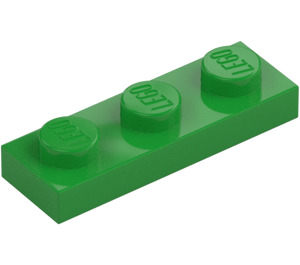 LEGO Jasno zielony Talerz 1 x 3 (3623)