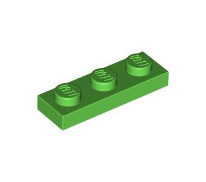 LEGO Vert clair assiette 1 x 3 (3623)