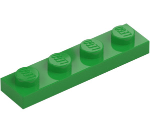 LEGO Lysegrønn Plate 1 x 4 (3710)