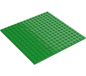 LEGO Vert Clair assiette 16 x 16 avec dessous de côtes (91405)