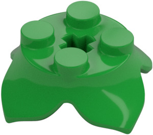 LEGO Bright Green Plate 2 x 2 with 4 Petals (15469)