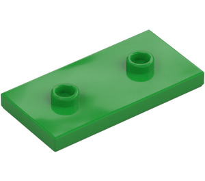 LEGO Bright Green Plate 2 x 4 with 2 Studs (65509)