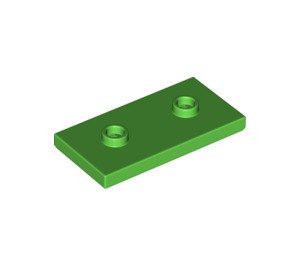 LEGO Leuchtend grün Platte 2 x 4 mit 2 Bolzen (65509)
