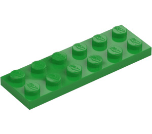 LEGO Světle zelená Deska 2 x 6 (3795)