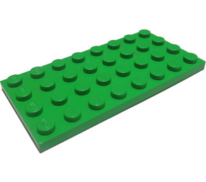 LEGO Fel groen Plaat 4 x 8 (3035)