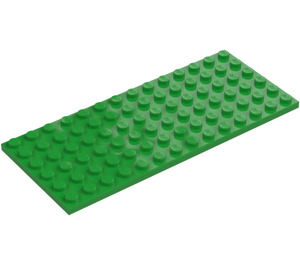 LEGO Verde brillante Placa 6 x 14 (3456)