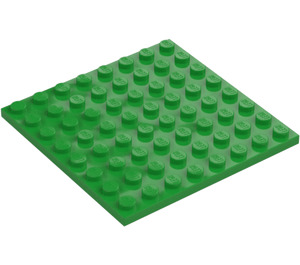 LEGO Leuchtendes Grün Platte 8 x 8 (41539 / 42534)