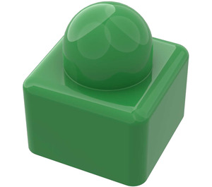 LEGO Fel groen Primo Steen 1 x 1 (31000 / 49256)