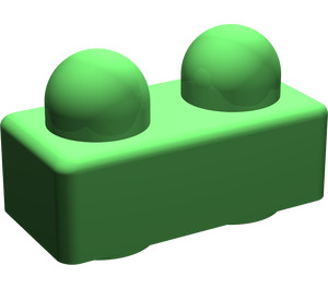 LEGO Fel groen Primo Steen 1 x 2 (31001)